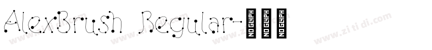 AlexBrush Regular字体转换